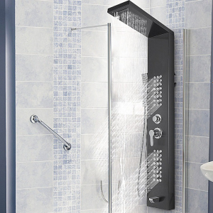 Colonne Douche Hydromassante Noire