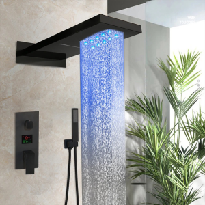 Colonne de Douche Noire Led
