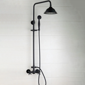 Colonne de Douche Noire Vintage