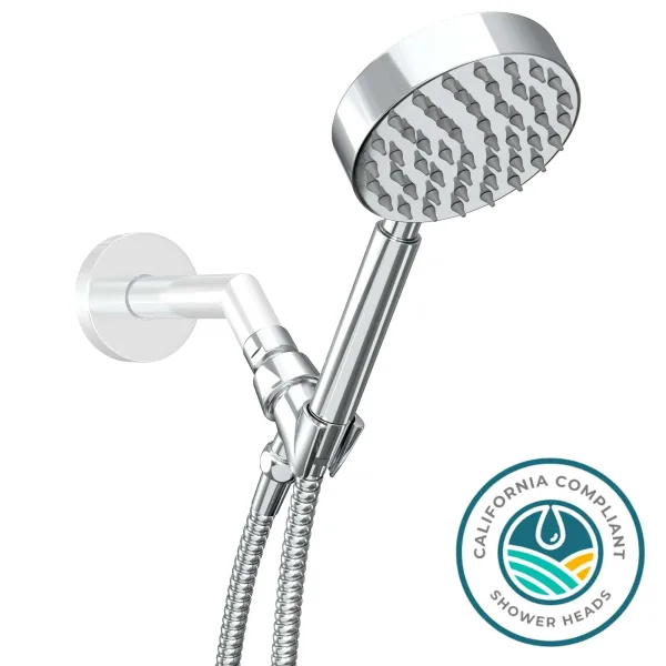 All Metal Handheld Shower Head Set, Low Flow 1-Spray, 1.75 GPM