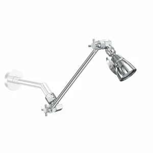 All Metal 2-Inch High Pressure Shower Head with Adjustable Shower Arm