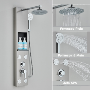 Colonne de Douche avec Etagère